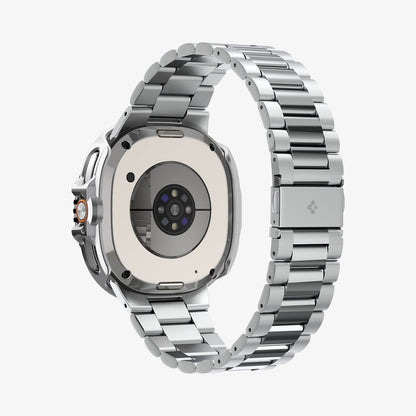 ACS10017 - Galaxy Watch 8 Bezel Tune Pro in sliver showing the back and bottom