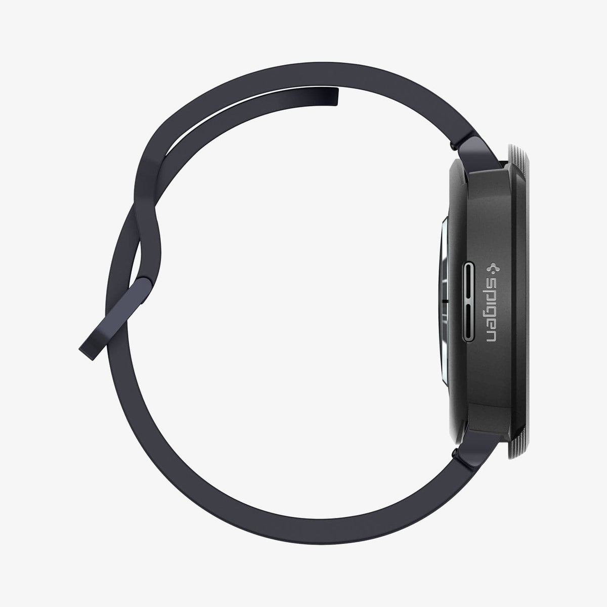 ACS06393 - Galaxy Watch 6 (40mm) Case Liquid Air in matte black showing the side