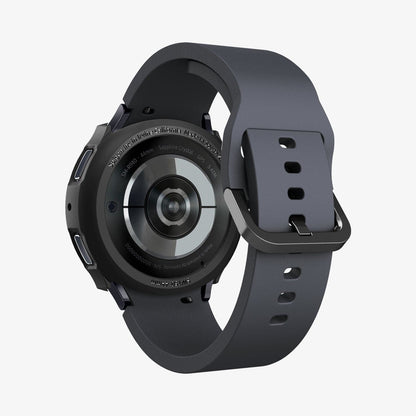 ACS06392 - Galaxy Watch 6 (44mm) Case Liquid Air in matte black showing the back