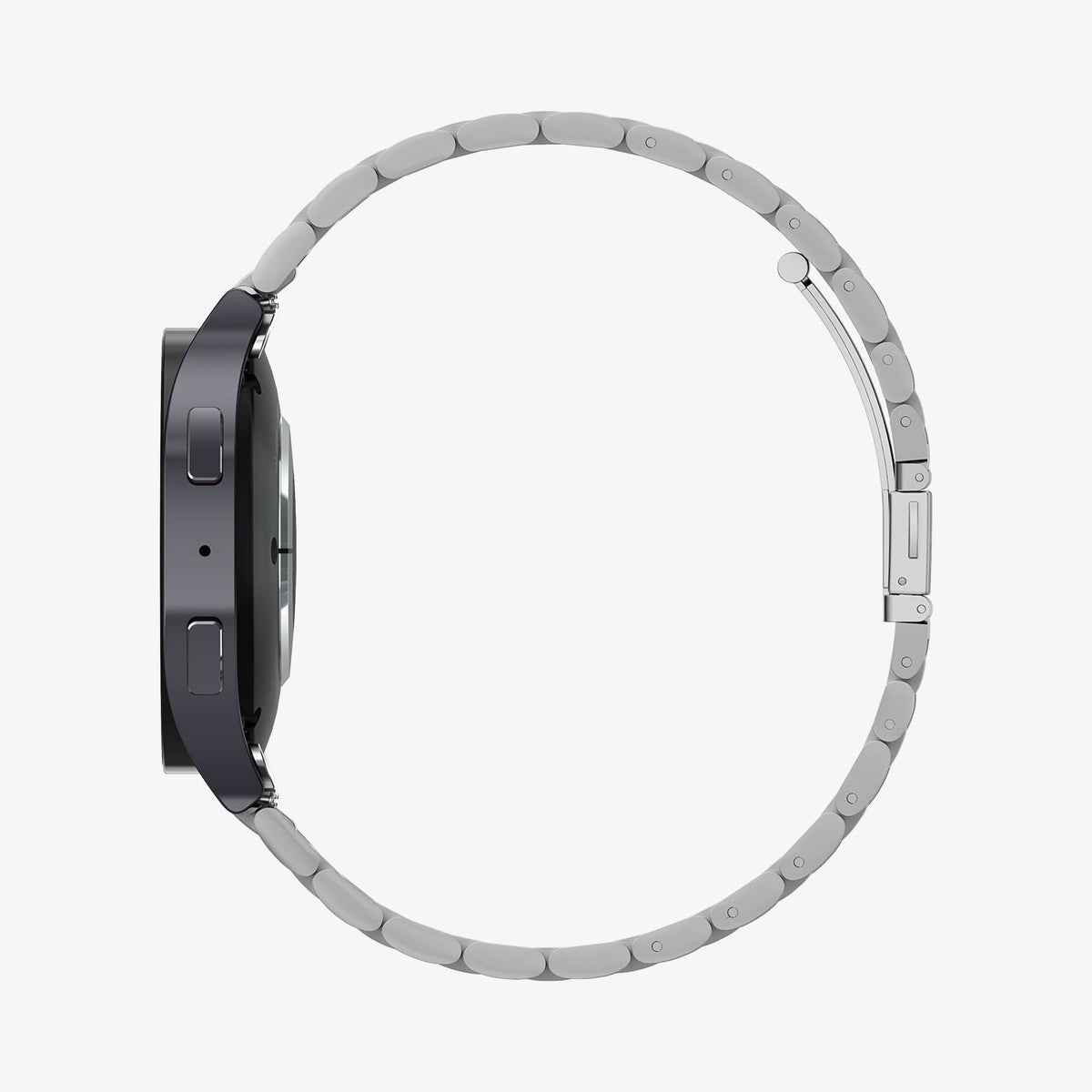 AMP06498 - Watch 6 (44mm) Modern Fit 316L Band in Silver showing the side