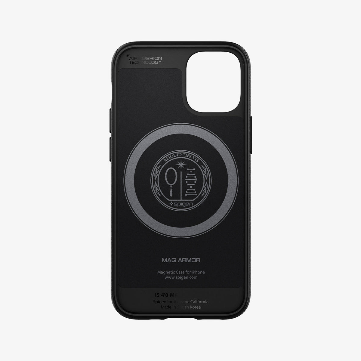 ACS01866 - iPhone 12 Mini Case MagArmor in black showing the inside of case
