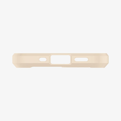 ACS02178 - iPhone 12 Mini Case Ultra Hybrid in sand beige showing the bottom with precise cutouts