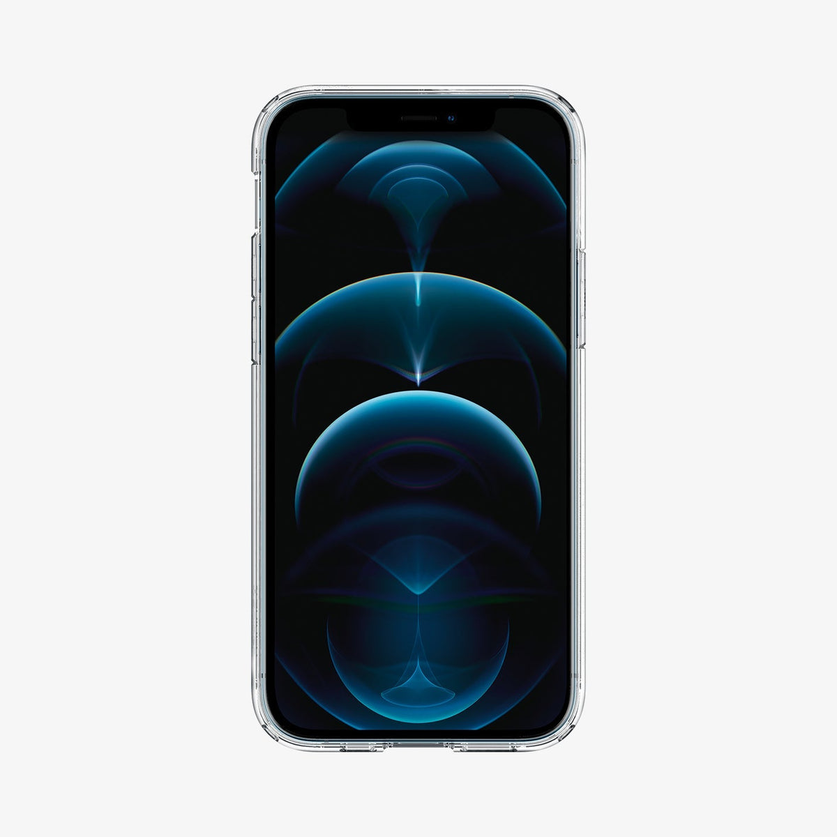 ACS01702 - iPhone 12 Pro / 12 Case Ultra Hybrid in crystal clear showing the front