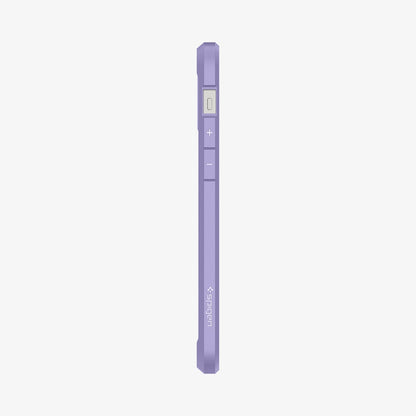 ACS03109 - iPhone 12 / 12 Pro Case Ultra Hybrid in iris purple showing the side with volume controls