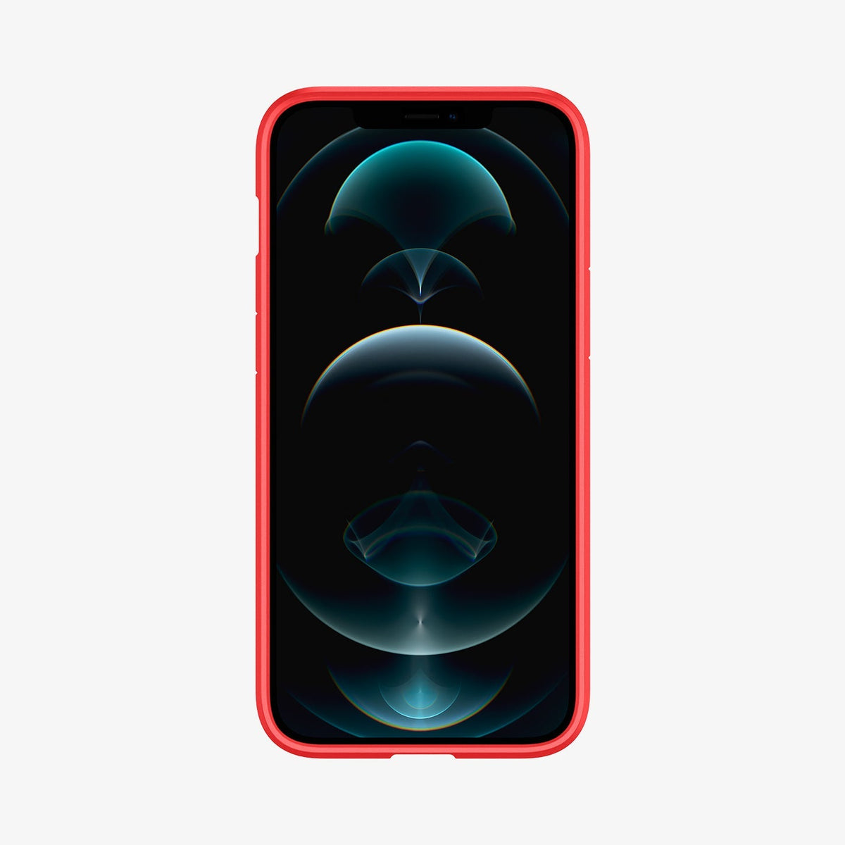 ACS01620 - iPhone 12 Pro Max Case Ultra Hybrid in red showing the front