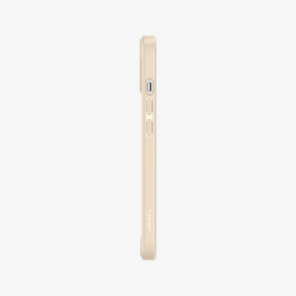 ACS03526 - iPhone 13 Case Ultra Hybrid in sand beige showing the side with volume controls