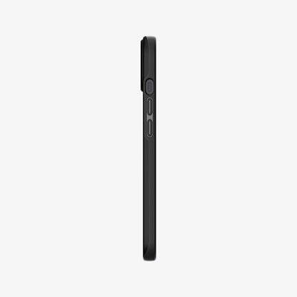 ACS03678 - iPhone 13 Mini Case Thin Fit in black showing the side with volume controls