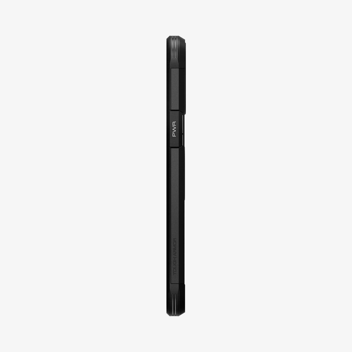 ACS03277 - iPhone 13 Pro Case Tough Armor in black showing the side