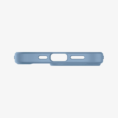 ACS04132 - iPhone 13 Pro Case Ultra Hybrid in sierra blue showing the bottom with precise cutouts