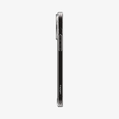 ACS04970 - iPhone 14 Pro Case Ultra Hybrid (MagFit) in graphite showing the sides with volume controls