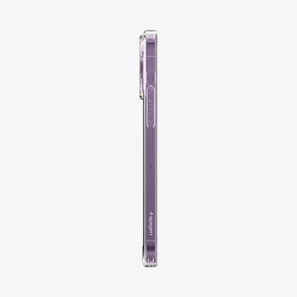 ACS04969 - iPhone 14 Pro Case Ultra Hybrid (MagFit) in white showing the side with volume controls