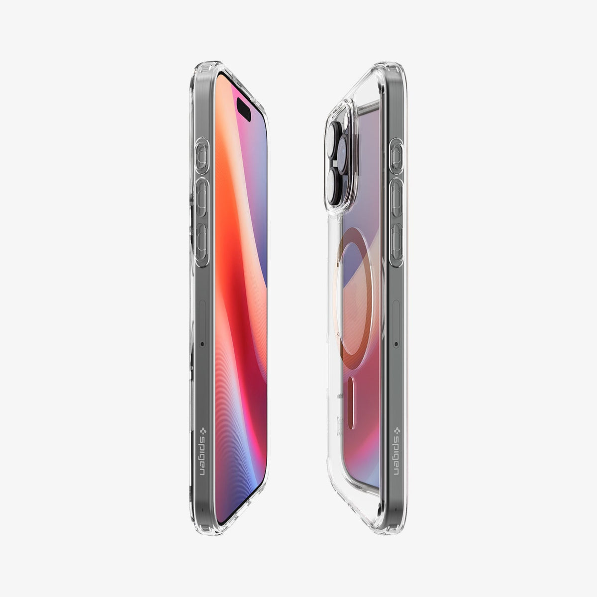 ACS08001 - iPhone 16 Pro Max Case Ultra Hybrid (MagFit) in Gold showing the partial front, partial back and sides