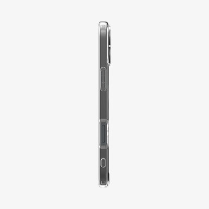 ACS08205 - iPhone 16 Case Ultra Hybrid (MagFit) in White showing the side