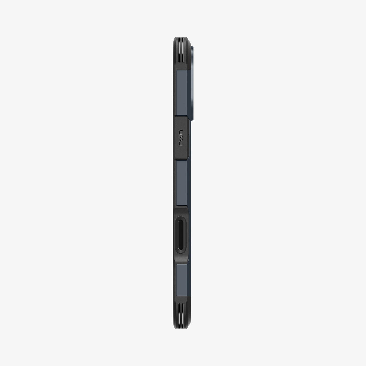ACS08511 - iPhone 16 Pro Case Tough Armor T AI (MagFit) in Metal Slate showing the side