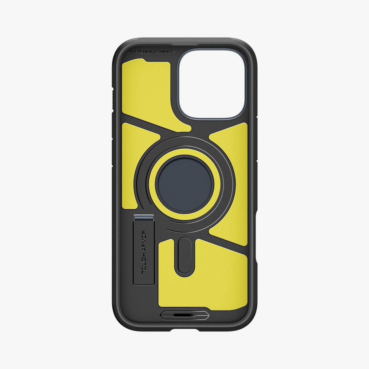 ACS08511 - iPhone 16 Pro Case Tough Armor T AI (MagFit) in Metal Slate showing the inside of case
