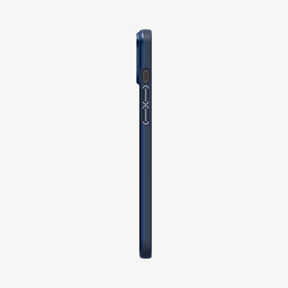 ACS06777 - iPhone 15 Case Thin Fit in navy blue showing the side