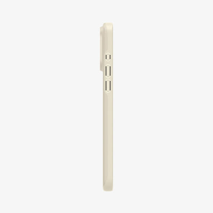 ACS06694 - iPhone 15 Pro Case Thin Fit in mute beige showing the side