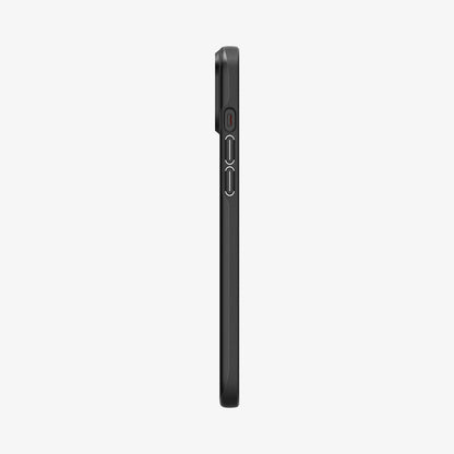 ACS06639 - iPhone 15 Plus Case Thin Fit in black showing the side