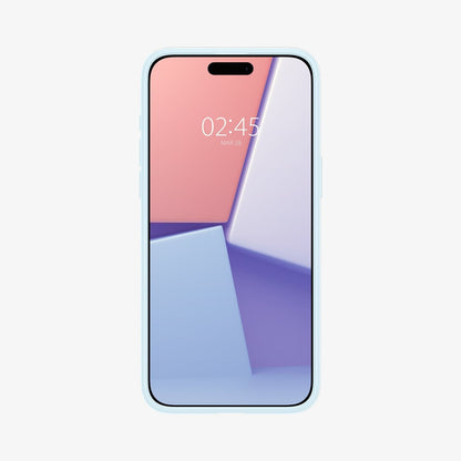 ACS06550 - iPhone 15 Pro Max Case Thin Fit in mute blue showing the front