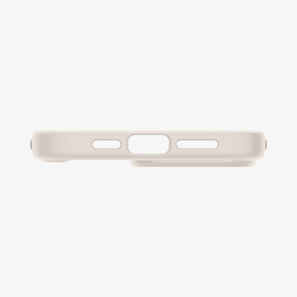 ACS07209 - iPhone 15 Pro Max Ultra Hybrid Case in Natural Titanium showing the bottom