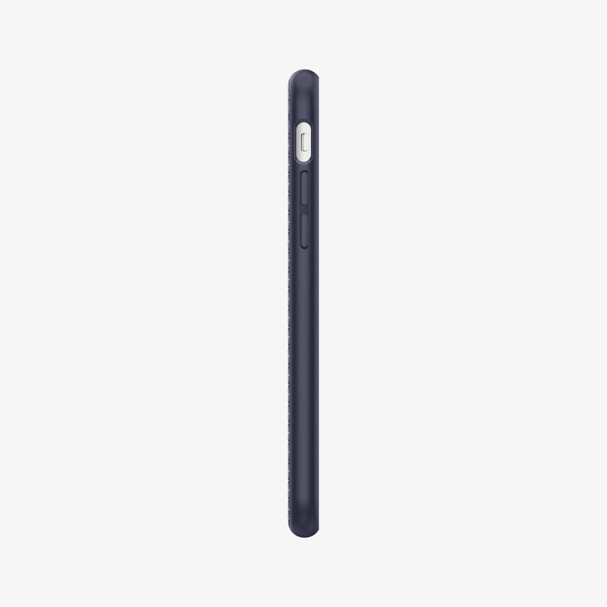 042CS21189 - iPhone 8 Series Liquid Air Case in Midnight Blue showing the side