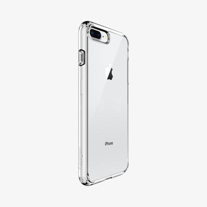 043CS21052 - iPhone 8 Plus Ultra Hybrid in Crystal Clear showing the back and partial back