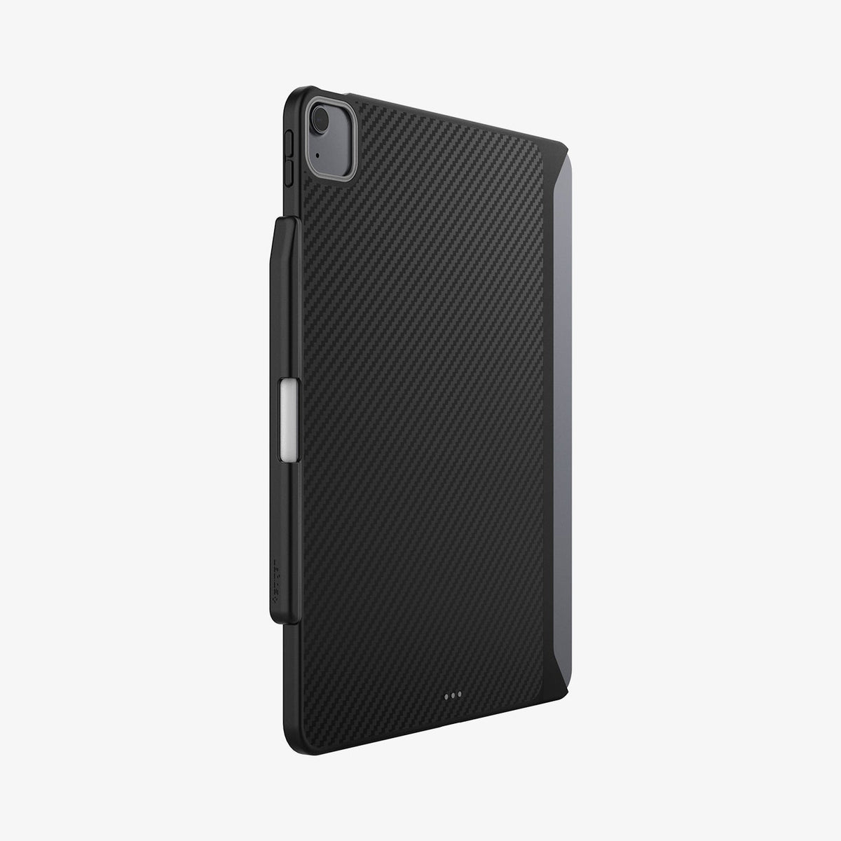 ACS07757 - iPad Air 11-inch (2024) Case Enzo Aramid in Black showing the back and partial side