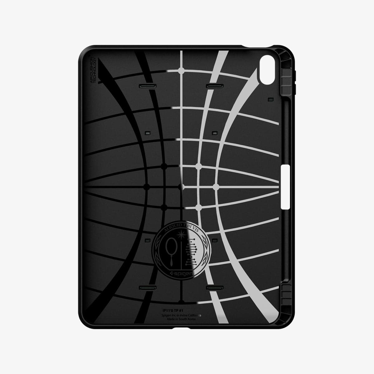 ACS02053 - iPad Air 10.9" (2022 / 2020) Case Tough Armor Pro in military green showing the inside
