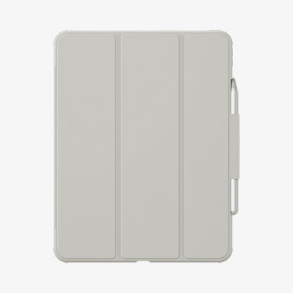ACS07014 - iPad Pro 12.9-inch Case Air Skin Pro in Gray showing the front with s-pen attached