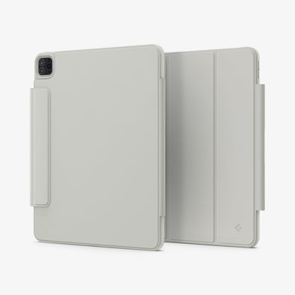 ACS06510 - iPad Pro 13-inch (2022) Case Air Skin Pro OneTap in Gray showing the back and front