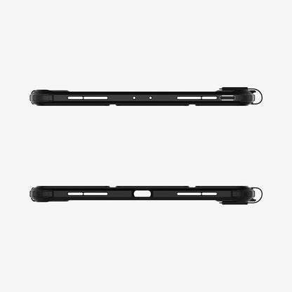 ACS03655 - iPad Pro 11" (2022/2021/2020/2018) Case Ultra Hybrid Pro showing the top and bottom with precise cutouts