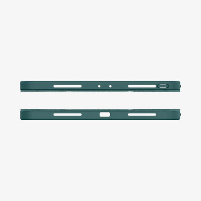 ACS01056 - iPad Pro 11" Case Urban Fit in military green showing the top and bottom with precise cutouts