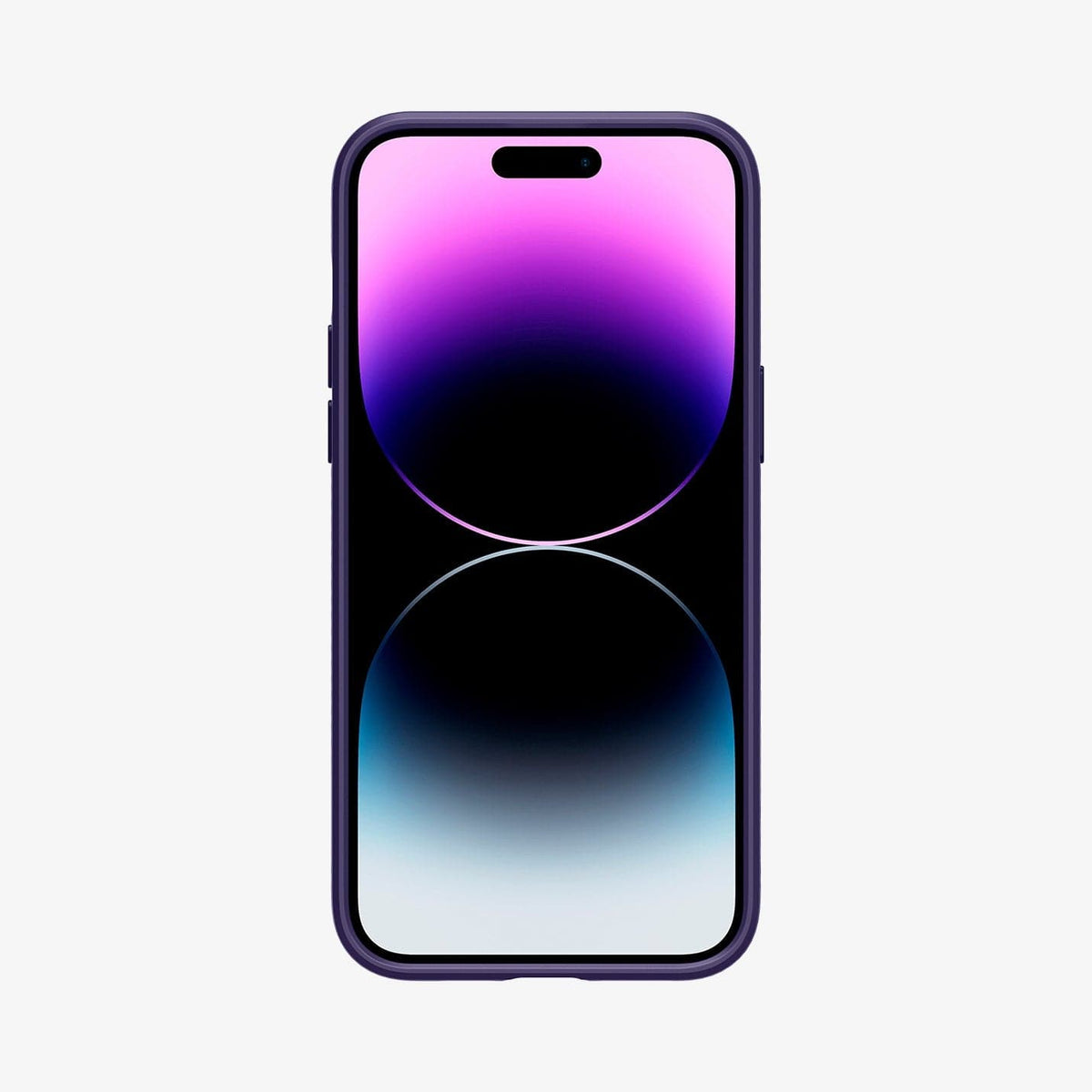 ACS05575 - iPhone 14 Pro Max Case Liquid Air in deep purple showing the front