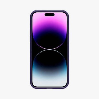 ACS05575 - iPhone 14 Pro Max Case Liquid Air in deep purple showing the front