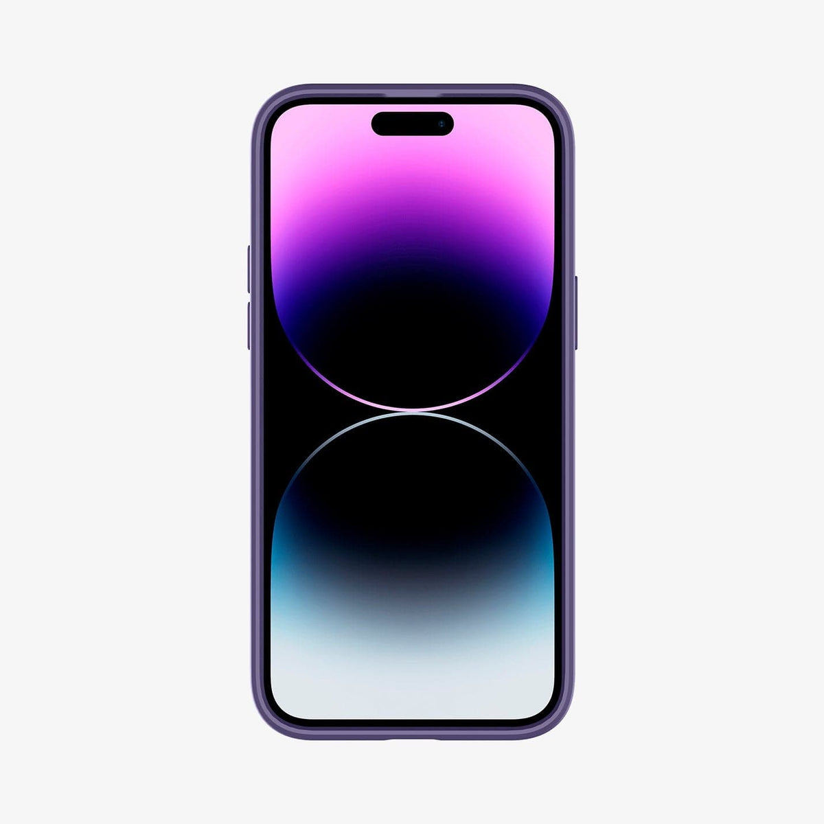 ACS05577 - iPhone 14 Pro Case Ultra Hybrid in deep purple showing the front