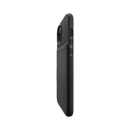 ACS05058 - iPhone 14 Case Slim Armor CS in black showing the side and partial back