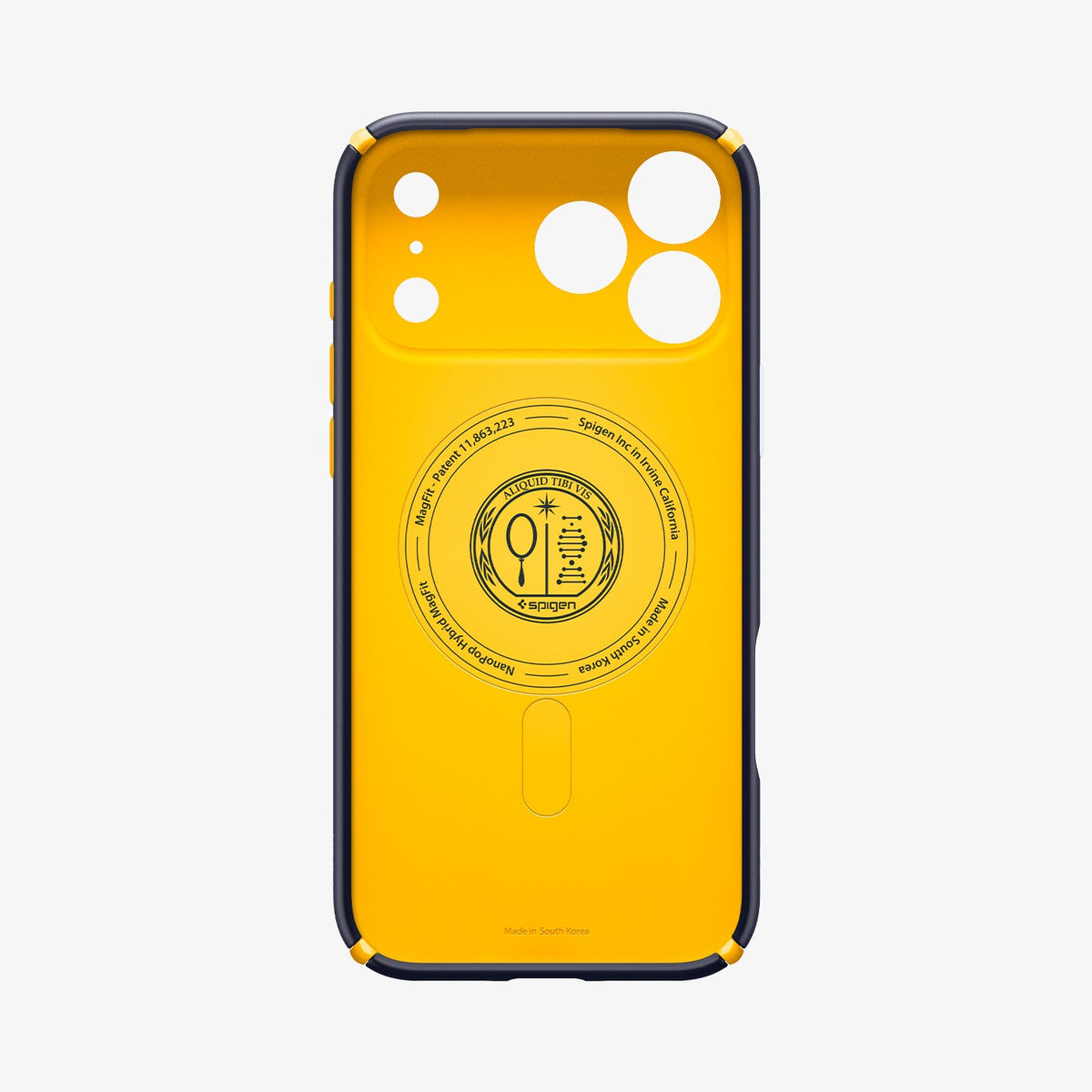 ACS09607 - iPhone 17 Pro Max Nano Pop Hybrid (MagFit) in Blueberry Navy showing the inside of case