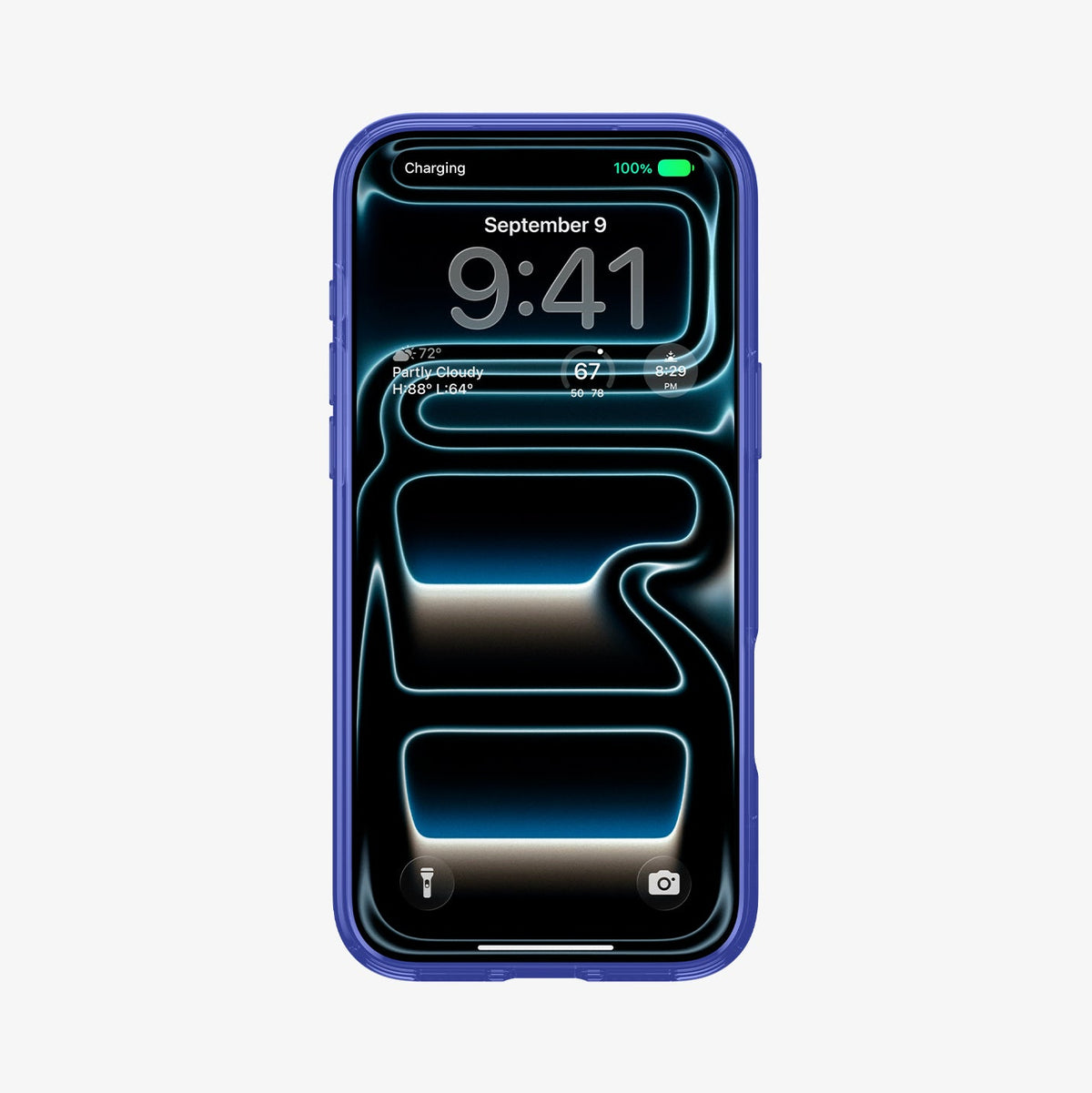 ACS11392 - iPhone 17 Series C11 Palette case showing front display view with blue frame