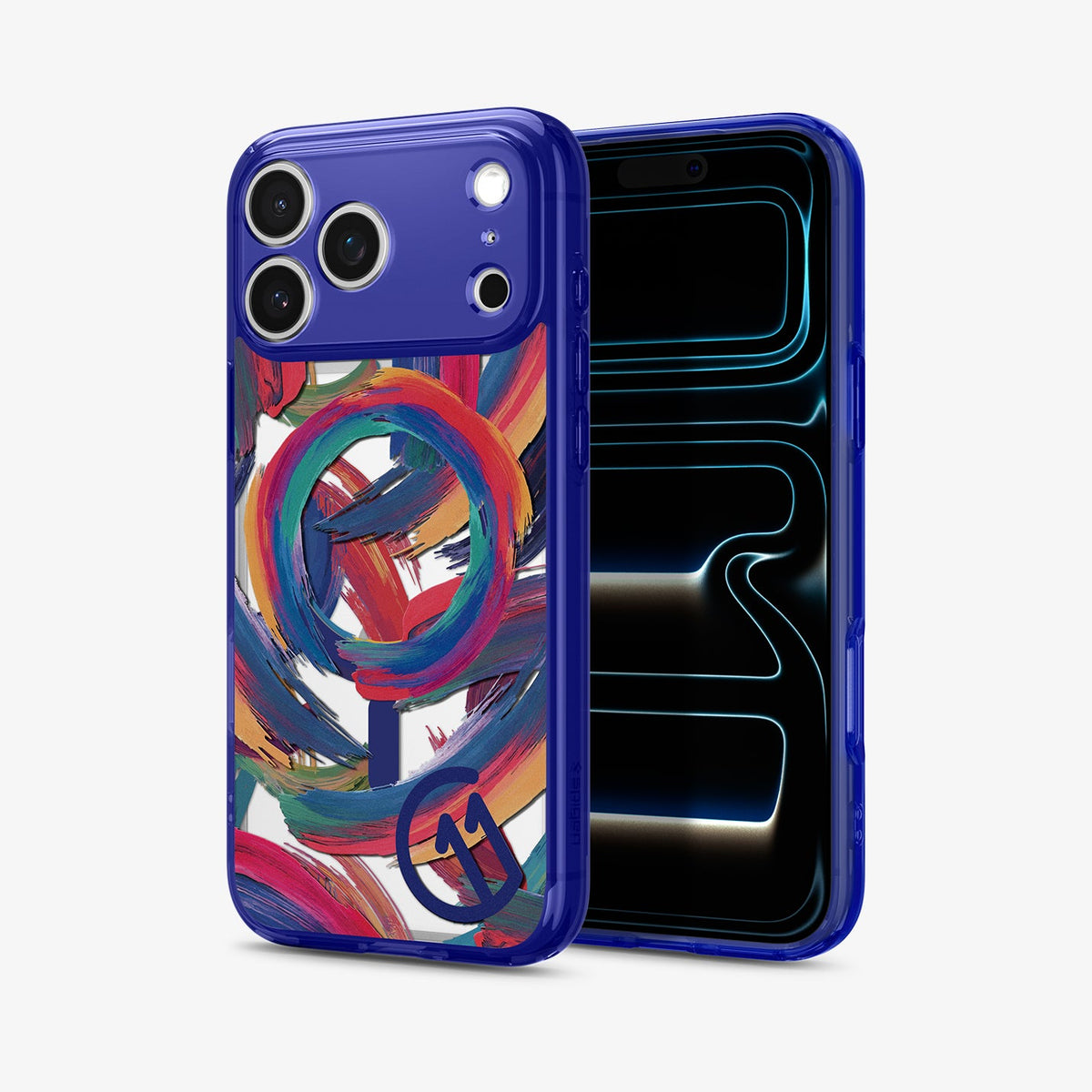 ACS11391 - iPhone 17 Series C11 Palette case showing angled front and back view with camera area