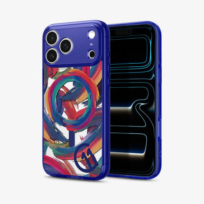ACS11392 - iPhone 17 Series C11 Palette case showing angled front and back view with camera area
