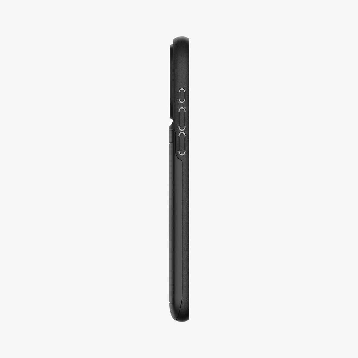 ACS06728 - iPhone 15 Pro Case Slim Armor CS in black showing the side
