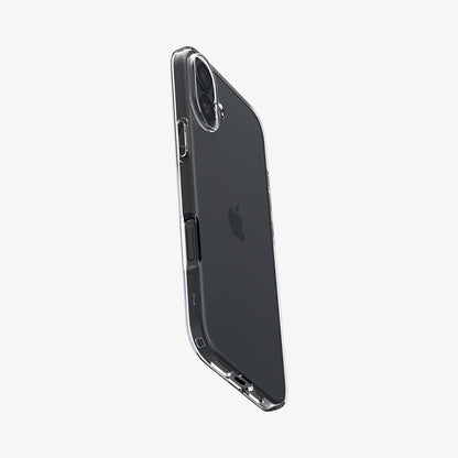 ACS08064 - iPhone 16 Plus Case Liquid Crystal in Crystal Clear showing the back, side and bottom
