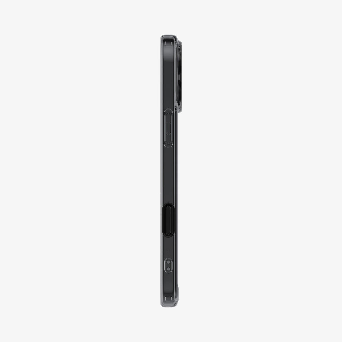 ACS08507 - iPhone 16 Pro Max Case Ultra Hybrid T (MagFit) in Frost Black showing the side