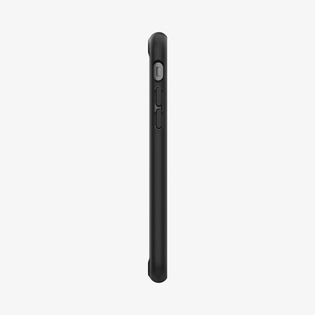 042CS20926 - iPhone SE Ultra Hybrid case in black showing the side