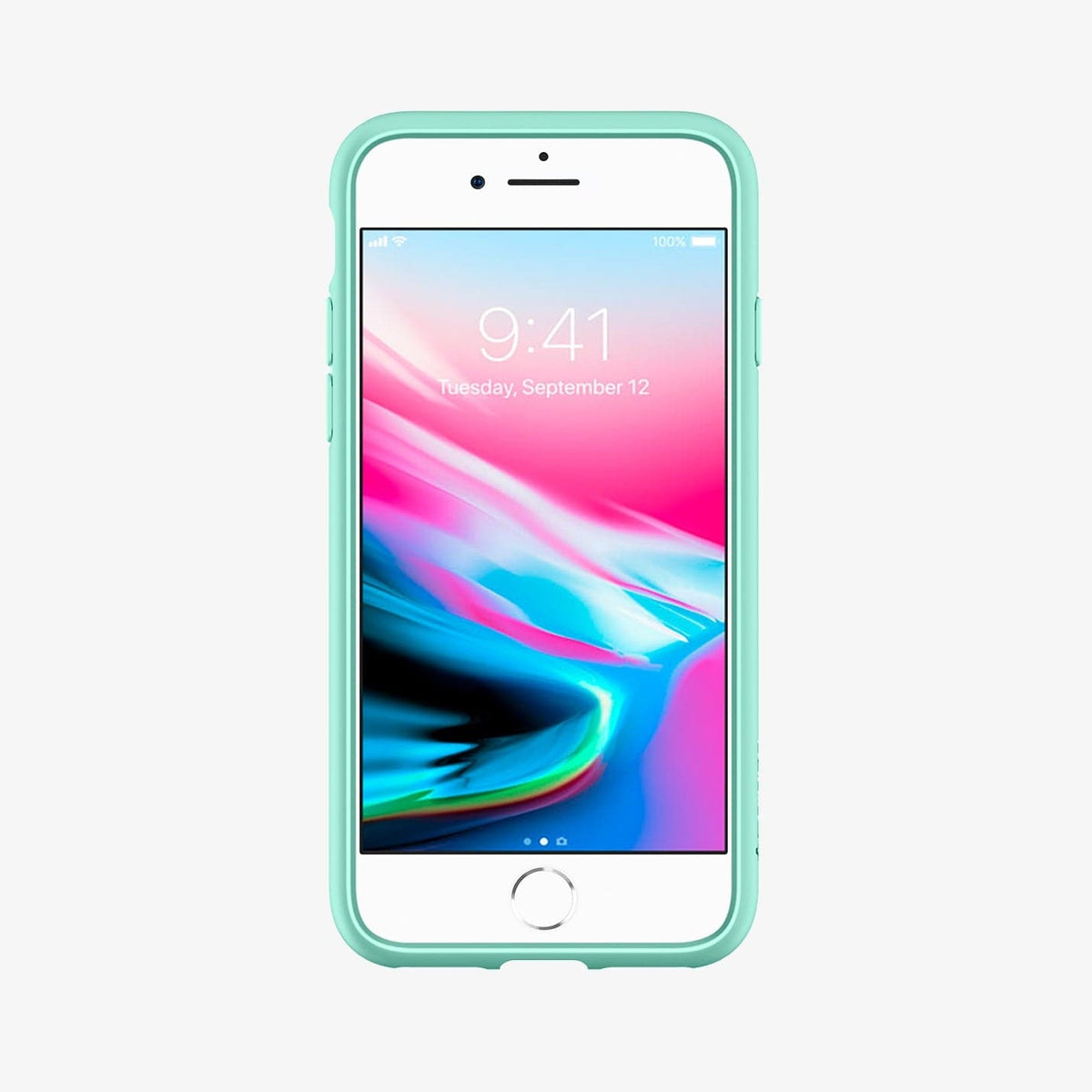 042CS20925 - iPhone 7 Series Ultra Hybrid Case in Mint showing the front