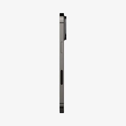 AGL06913 - iPhone 14 Pro / 14 Pro Max Optik Lens Protector in black showing the side