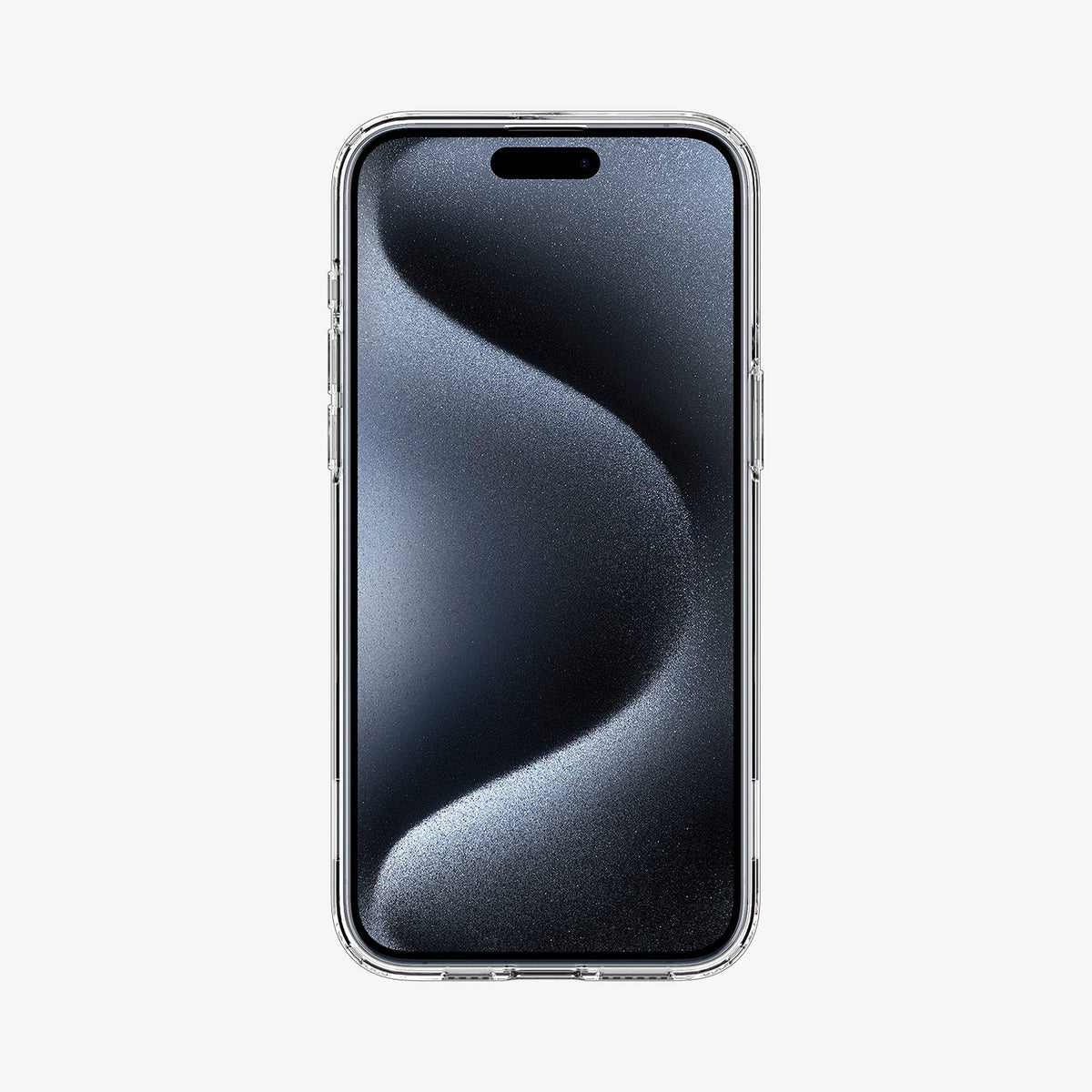 ACS06722 - iPhone 15 Pro Case Ultra Hybrid S (MagFit) in crystal clear showing the front
