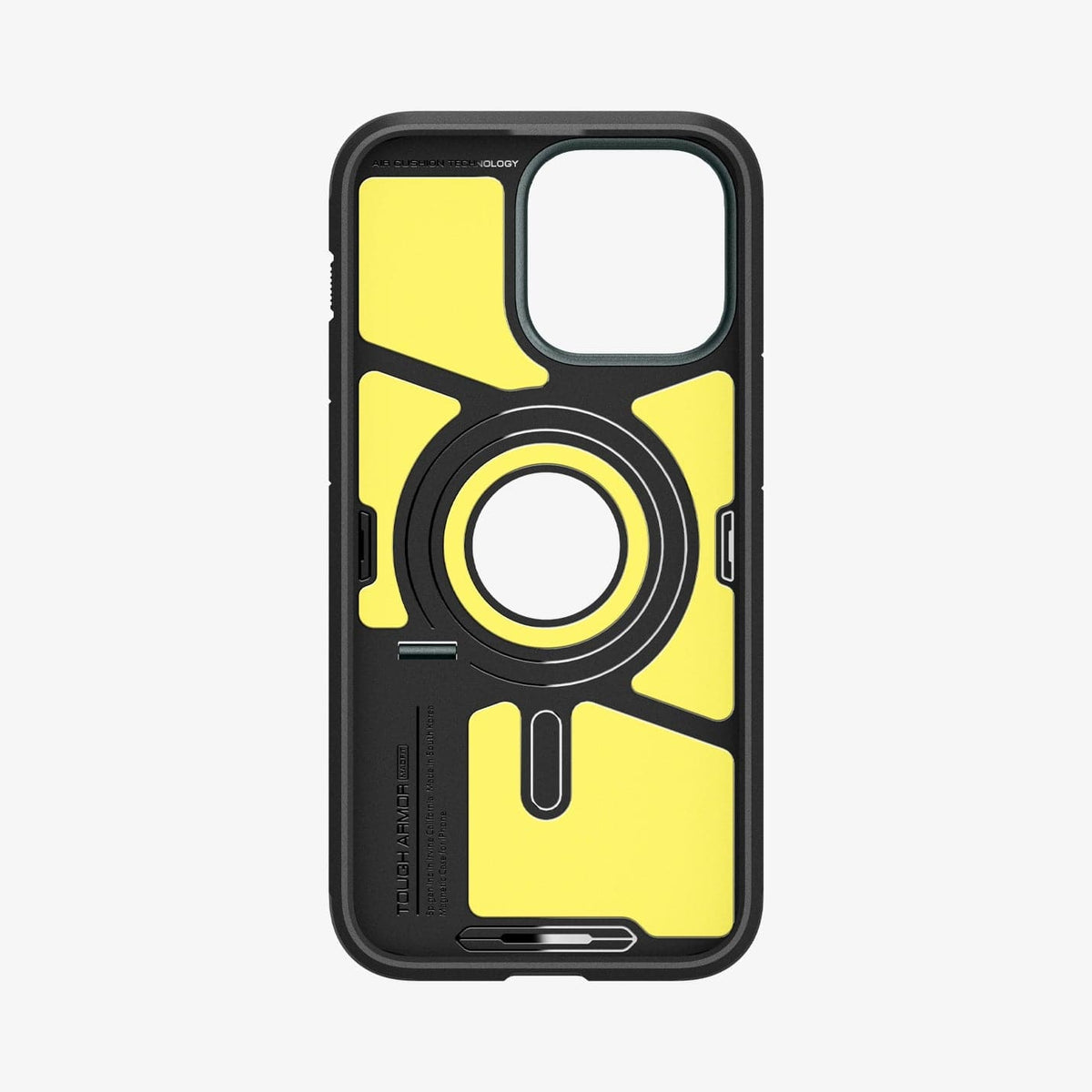 ACS06596 - iPhone 15 Pro Max Case Tough Armor (MagFit) in abyss green showing the inside of case