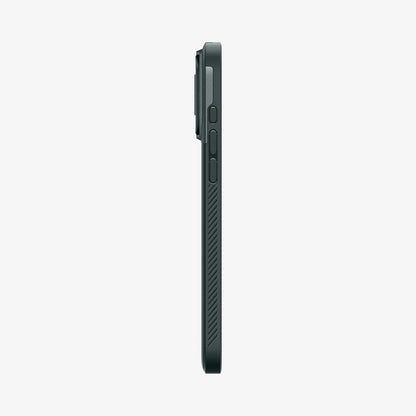 ACS08150 - iPhone 16 Pro Case Optik Armor (MagFit) in Abyss Green showing the side