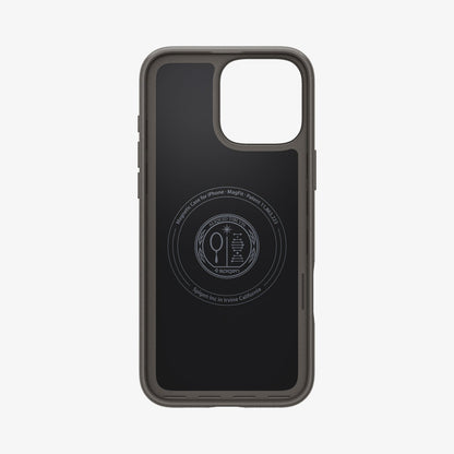 ACS07979 - iPhone 16 Pro Max Case Thin Fit (MagFit) in Gunmetal showing the inner case